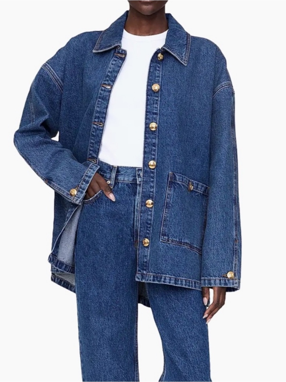 Annie Bing Luca Denim Jacket 
Size Small